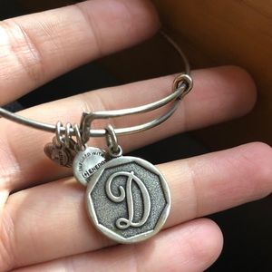 Alex and Ani D Letter Charm Bracelet